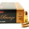 PMC 9MM Target 115 Grain Full Metal Jacket 50rd box - Brass Casing
