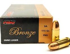 PMC 9MM Target 115 Grain Full Metal Jacket 50rd box - Brass Casing